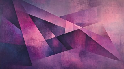 Wall Mural - Abstract Geometric Design with Purple and Blue Textures and Shapes