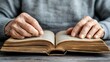 © Lonely - An Enchanting Journey Through Pages: An Old Woman Immersed in the Art of Reading Her Favorite Book