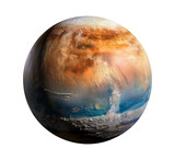 A planet isolated on transparent background