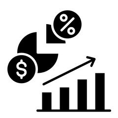 Wall Mural - Dividend Yield Icon