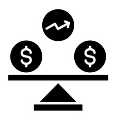 Wall Mural - Earnings Stability Icon