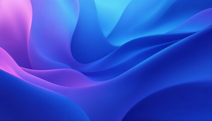 Wall Mural - abstract fluid waves in vibrant blue and purple gradient colors