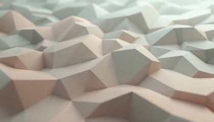 Wall Mural - abstract geometric surface with pastel color gradient and soft lighting
