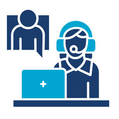 Poster - Customer Support Icon