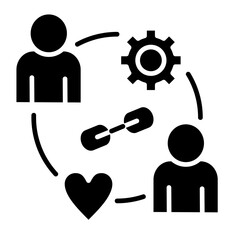 Wall Mural - Relationship Building Icon