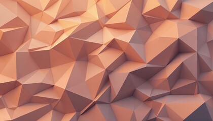 Wall Mural - geometric abstract with warm peach tones for background or design