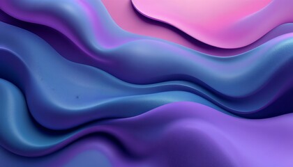 Wall Mural - harmonious waves a minimalist rendering of lavender pink and blue hues