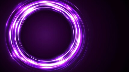 Wall Mural - Purple glowing circle, dark background