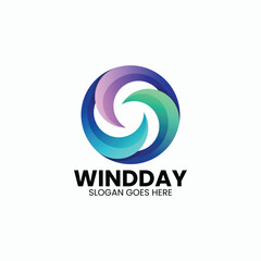 circle gradient colorful logo