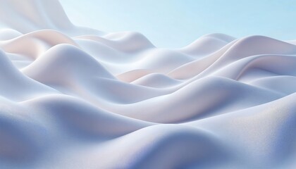 Wall Mural - Serene Waves of Soft Fabric A Dreamlike Pastel Abstraction