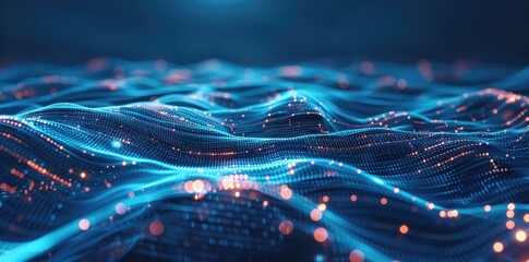 Abstract background with glowing connections