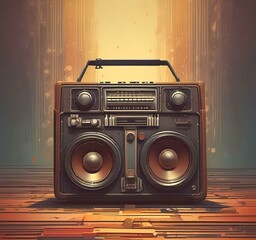 Wall Mural - illustration of music background.