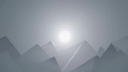 Aufkleber - vector illustration of a mountain landscape