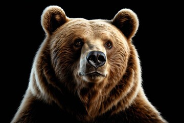 Wall Mural - there is a brown bear that is looking at the camera