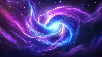 Wall Mural - Cosmic swirl event outer space abstract art galaxy aesthetic viewpoint infinity concept