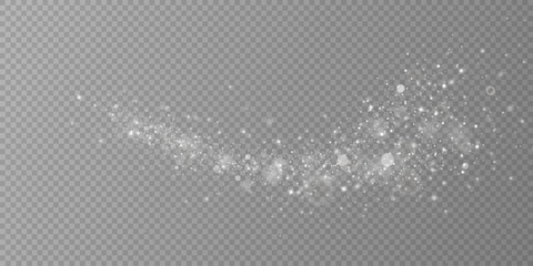Wall Mural - glow effect. vector illustration. christmas dust flash.