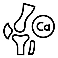 Canvas Print - Calcium Icon