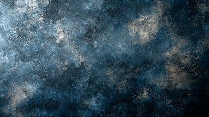 Canvas Print - Blue textured abstract background, cosmic nebula effect, space, design