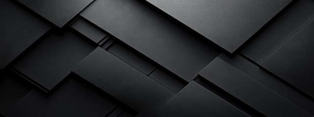 Wall Mural - elegant black background with linear elements for design, featuring white space in the center for te