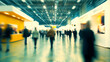 © jonwid - Modern airport terminal with passengers and reflections