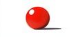 © NpicArt - Shiny red sphere with white specular highlight sits on white