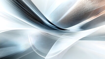 Wall Mural - abstract image of flowing lines in various shades of gray