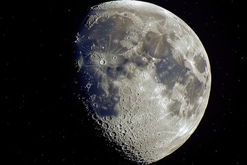 Wall Mural - A striking image capturing the moon and earth as seen from space.