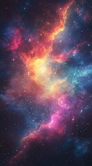 Wall Mural - cosmic clouds and starlight create a vibrant and ethereal nebula
