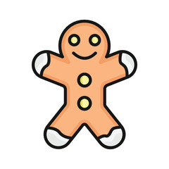 Wall Mural - Download this flat icon of gingerbread cookie up for premium use