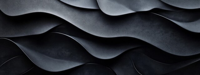 Wall Mural - stylish black background with simplistic elements, ideal for design and banner templates. featuring 