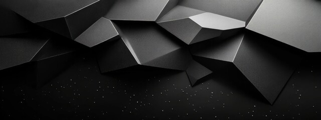 Wall Mural - trendy black background with futuristic motifs for design, featuring white space in the center for t