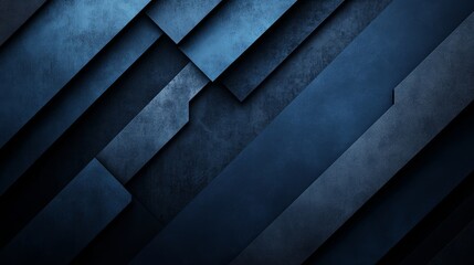 Wall Mural - trendy blue background with futuristic patterns for design, featuring white space in the center for 