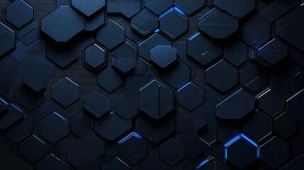 Trendy Blue background with futuristic patterns for design, featuring white space in the center for text. Ideal for modern banners and abstract wallpapers.