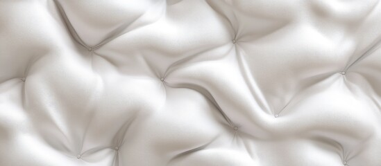 Poster - Elegant white leather texture with soft curves and folds creating a classic look reminiscent of genuine leather against a neutral background.