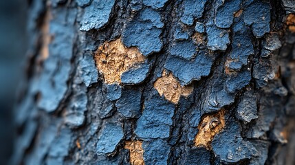 Dark tree bark texture close-up, outdoor nature background