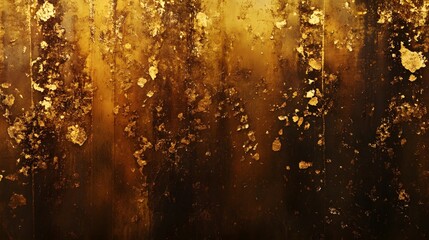 Leinwandbilder - Abstract golden metallic texture with shimmering glitter particles elegant gilded background luxurious and digital design with a rustic vintage and grunge aesthetic