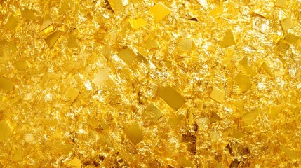Poster - Captivating and mesmerizing gilded background with a textured shimmering and dazzling metallic effect filled with brilliant golden sparkles and glitters