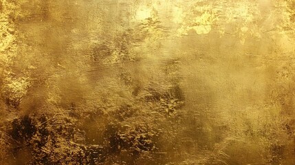 Poster - Captivating abstract texture with a striking golden metallic finish featuring a shimmering glittery surface and an aged grunge like appearance