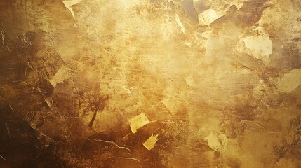 Poster - Captivating gilded abstract background with shimmering metallic accents nuanced patina and layers of intricate textured details
