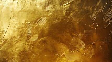 Poster - Captivating golden abstract background with a textured metallic surface featuring intricate patterns and an opulent shimmering luminous appearance