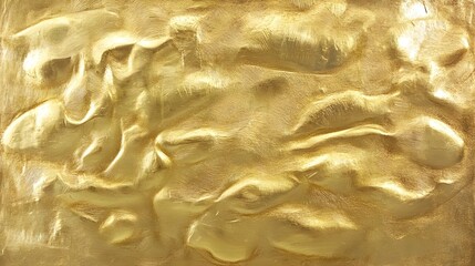 Aufkleber - Captivating metallic gold texture with a mesmerizing granular and wrinkled abstract pattern creating a luxurious glamorous and opulent visual effect