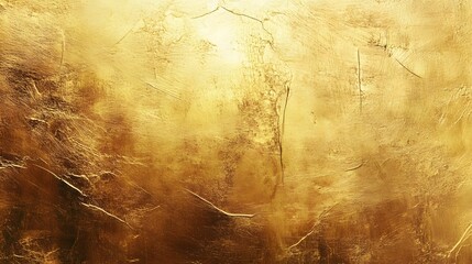 Poster - Dramatic and vibrant golden abstract background with textured metallic glitter grungy vintage accents and a luxurious elegant and timeworn appearance  This image evokes a sense of opulence glamour
