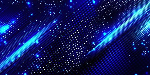 Wall Mural - blue background with a lot of dots