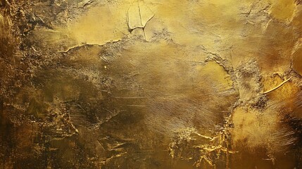 Aufkleber - Shimmering luminous abstract background with a textured metallic finish in warm golden and earthy tones  Vibrant glittering glam aesthetic with a vintage grunge inspired feel
