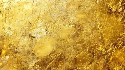 Leinwandbilder - Vibrant and Ornate Golden Metallic Textured Background for Luxury Designs  Abstract golden foil glitter and shiny surface with a sophisticated and elegant aesthetic ideal for high end premium