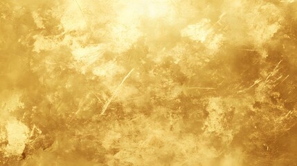 Fototapete - Vibrant Golden Metallic Texture Abstract Art Sparkling Digital Background  Luxurious and sophisticated glittery effect with burnished brush strokes and light gradients