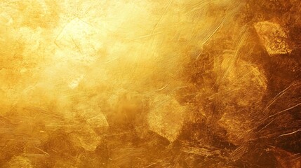 Aufkleber - Warm golden abstract background with a vibrant metallic textured surface that exudes a radiant shimmering glow  The intricate pattern and gradient play of light create a luxurious glamorous