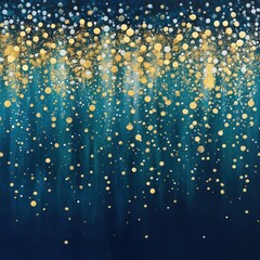 Sticker - a vibrant abstract artwork featuring gold and blue with an enchanting gradient effect, perfect for m