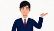 © Matuna - ビジネス、スーツ、こちらです、案内、仕事、副業、会社、会社員