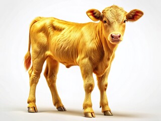 Poster - Golden Calf, Wealth Symbol, Prosperity, Abundance, Financial Success, Stock Photo